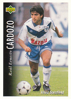 Raul Ernesto Cardozo Velez Sarsfield 1995 Upper Deck Futbol Argentina #89